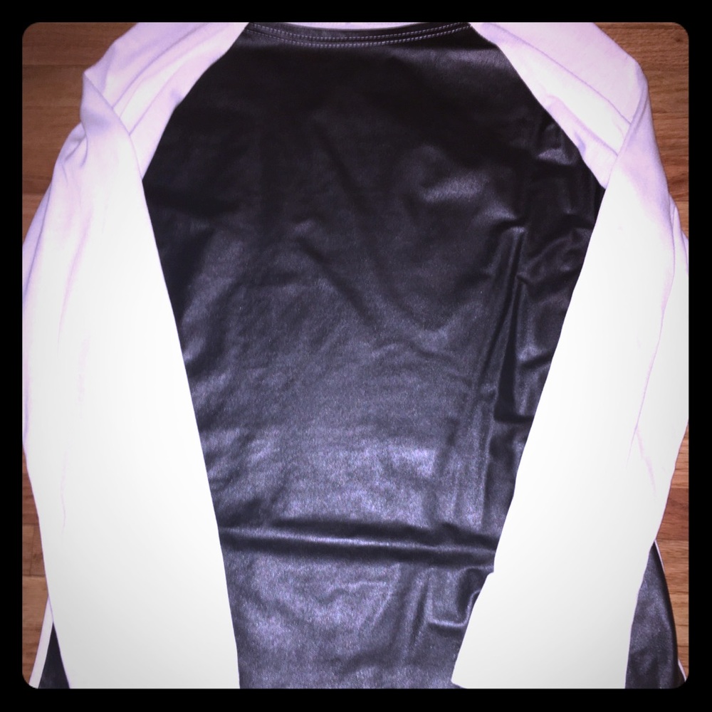 White leather top